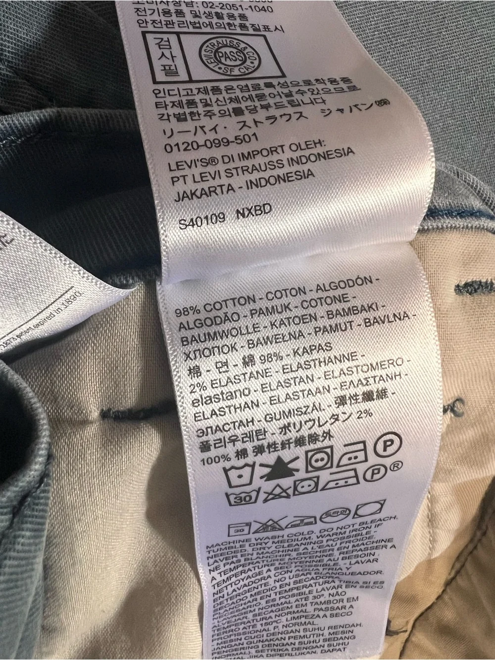Levi XX Blue Chino Pants